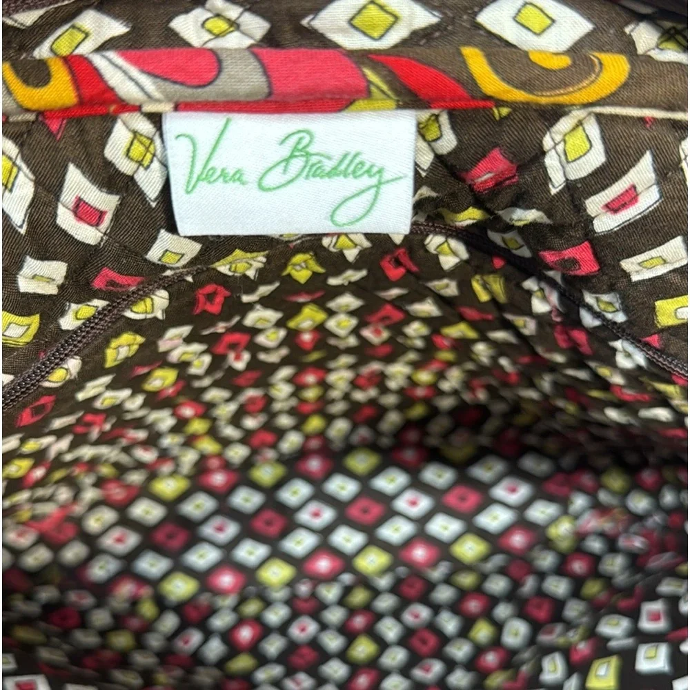 Vera Bradley Puccini Double Handle Shoulder Tote Purse Bag Double Front Pockets